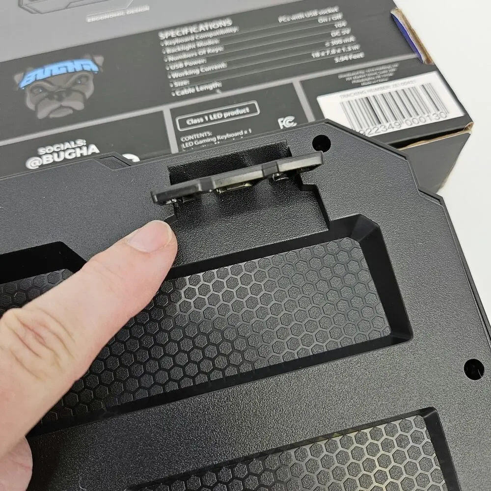 Bugha LED Gaming Keyboard Black NEW Open‎ BOX